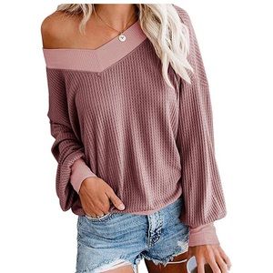Toobrief waffleknit oversized sweater XL